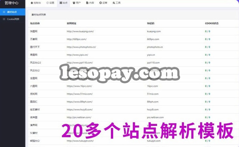 20230918 15 VIP素材解析 PHP素材资源解析网站平台源码V8版本thinkPHP框架内核